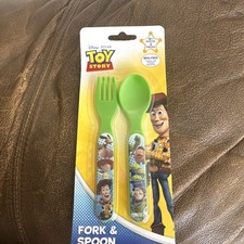 Disney/Pixar Toy Story Fork  Spoon, Green, Regent Baby Products