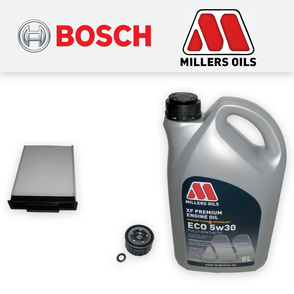 SERVICE KIT for RENAULT MEGANE II 1.4 16V OIL CABIN FILTER +5w30 OIL (2002-2009)