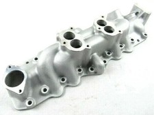 1949-1953 Ford Flathead V8 Dual Carb Intake Manifolds Satin Finish E42502 1949-1953 Ford Flathead V8 Dual Carb Intake Manifolds Satin Finish E42502