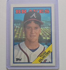 Topps 1988 Tom Glavine #779 Atlanta Braves Baseball Rookie Base Set