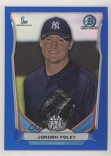 2014 Bowman Draft Chrome Blue Refractor 241/399 Jordan Foley #CDP128 6f8