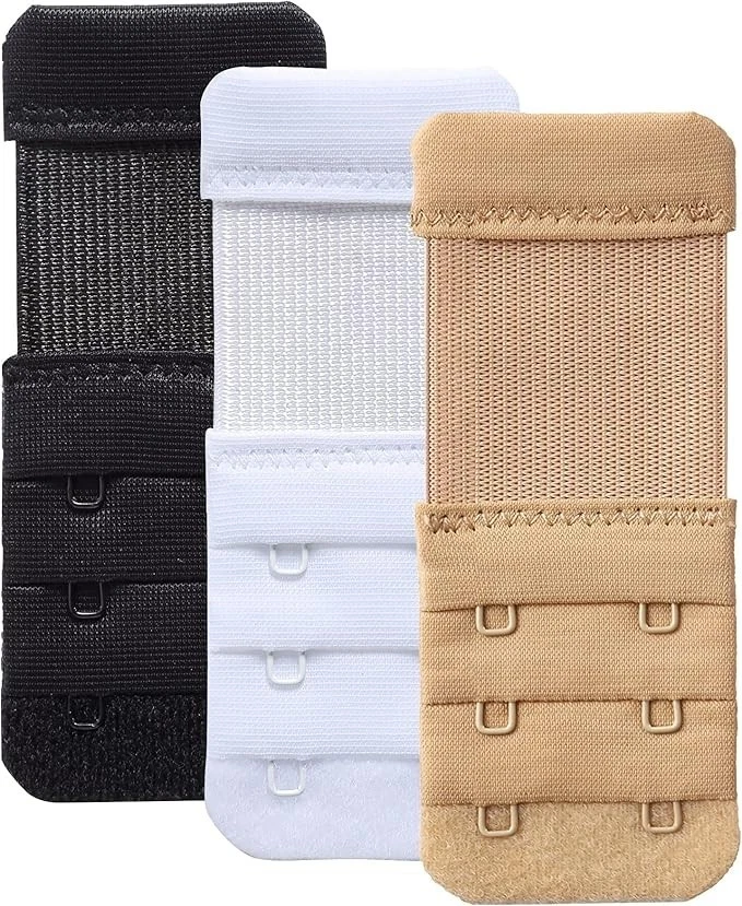 Women's Bra Extender 3 Hook / 2 Hook Bra Extension Strap Soft & Comfortable 3pcs - Image 4 of 4