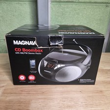 Magnavox MD6924 CD Boombox Top Load AM/FM Stereo Black New in Box A/C or Battery