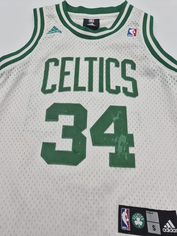 Camiseta Adidas Paul Pierce Boston Celtics, talla niños pequeña Foto 3 de 4