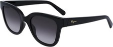 SALVATORE FERRAGAMO SMOKE GRADIENT SQUARE LADIES SUNGLASSES SF1066S 001 52
