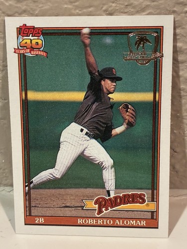 Roberto Alomar #315 1991 Topps Desert Shield card