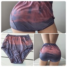 Vanity Fair Lace Nouveau Nylon Panty Full Cut 6/M Popberry Rainbow Shift