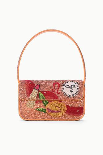 STAUD BEADED ZODIAC TOMMY BAG LEO Limited Collection