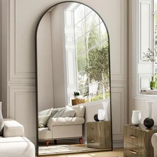 41"x81" Extra Large Arched Full Length Mirror - Leaning Mirror Arch Wall-Moun...