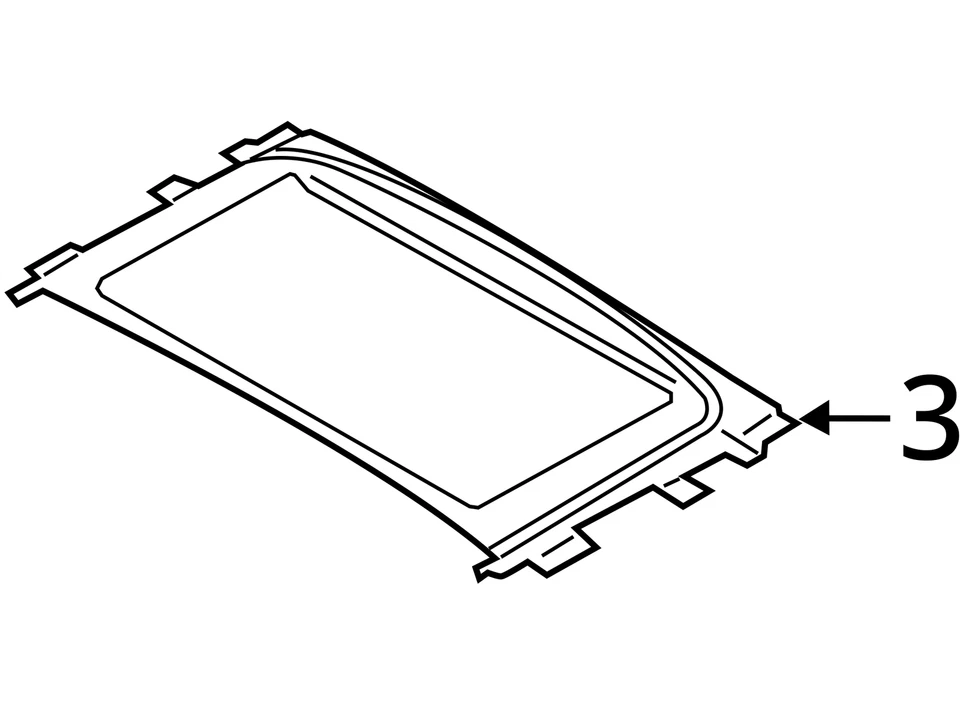 (LOCAL PICKUP ONLY) Roof Glass Rear Fixed Fits 11-17 BMW X3 2990567 - Image 4 of 4