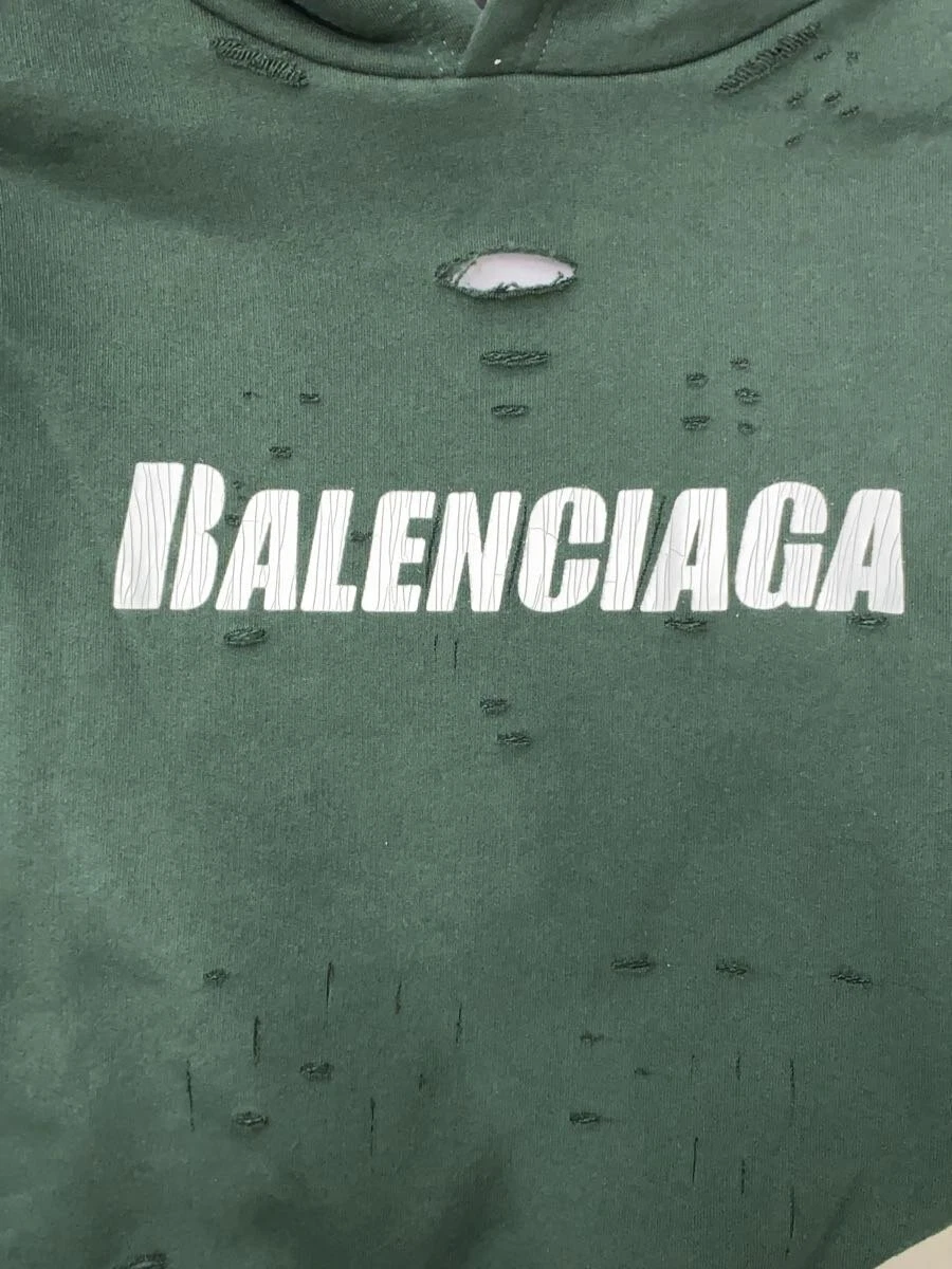 Felpa con cappuccio BALENCIAGA verde L usata