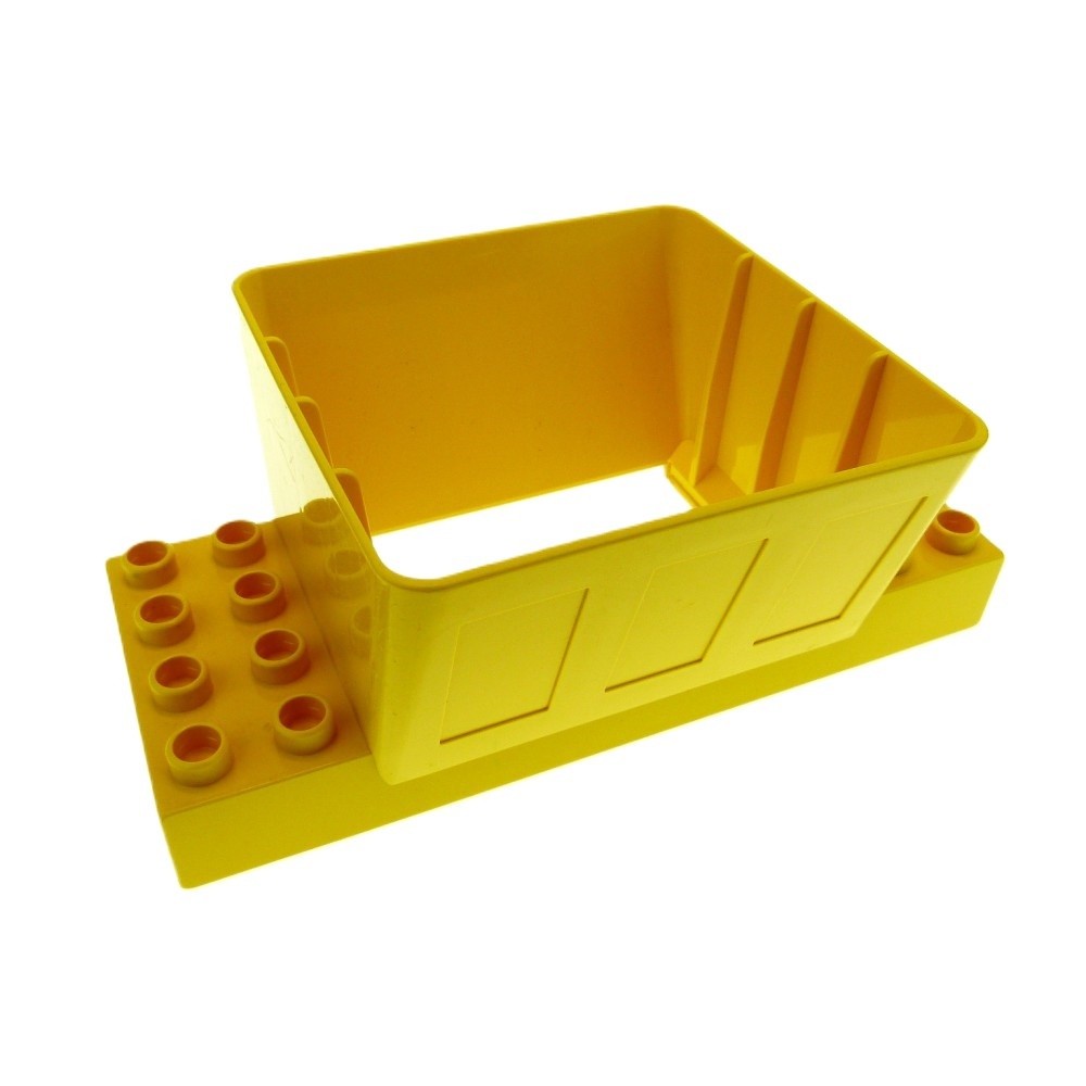 1x Lego Duplo Ball Track Funnel 2x4 Yellow Pour Train 3618 3102524 31025