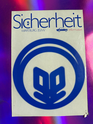 Old brochure Wartburg 353W (MJDo) 10