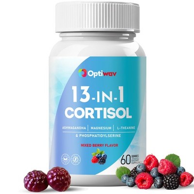 Optiwav Cortisol Reducer Gummies for Women Men