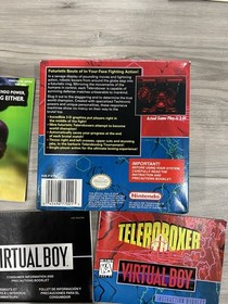 Virtual Boy: Box and Manual lot