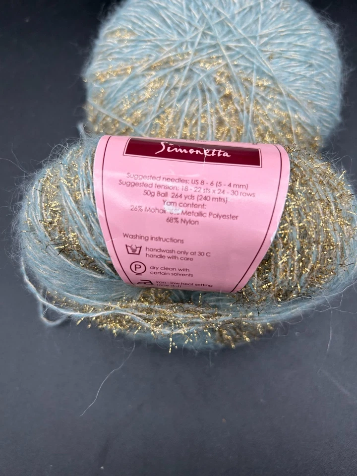 Lot of Louisa Harding Simonetta Mohair Metallic Sock Yarn - Image 4 of 4