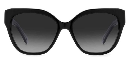 Kate Spade SAVANNA/G/S Sunglasses Black Gray Shaded 57mm New 100% Authentic - Picture 1 of 4