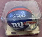 TIKI BARBER AUTOGRAPHED REPLICA N.Y. GIANTS MINI HELMET NEW STEINER SPORTS