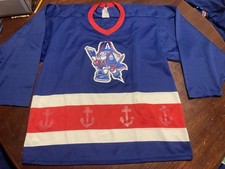 Milwaukee Admirals Vintage Hockey Jersey Men’s Sz L Blue Shawn Antoski #28 1990