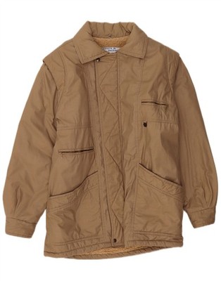 Polbot Mens Sherpa Jacket UK 40 Large Beige Cotton BD01