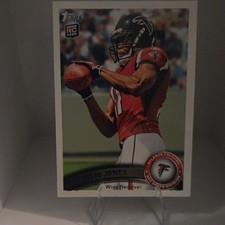 Topps 2011 Julio Jones #350 Rookie Atlanta Falcons NFL Football Card. rookie card picture