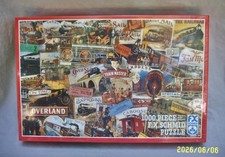 FX SCHMID JIGSAW PUZZLE 1000 PIECE TRAINS RAILROAD THEME SEALED 1992