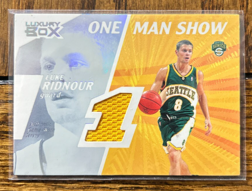2006-07 Topps Luxury Box Luke Ridnour 1 Man Show Game - Used Jersey /225