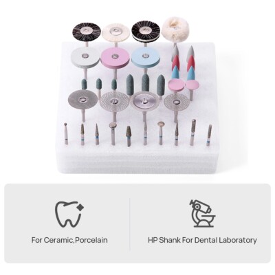 Dental Composite Polishing Kit Burs Discs Stones Wheels