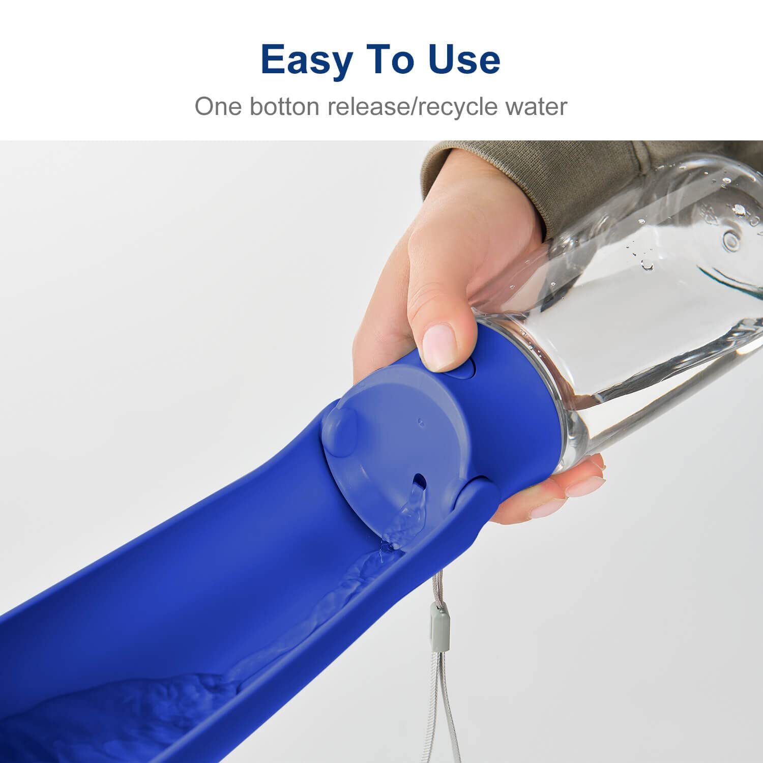 Portable Dog Water Bottle Leakproof Pet Drinking Bottle for Walking Travel