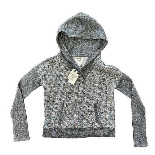 Lucky Lotus Lucky Brand Soft Gray Sweater Hoodie, NWT, XS - Picture 2 of 5
