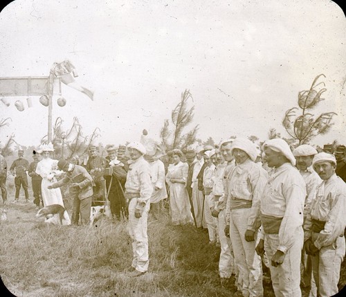 COËTQUIDAN Fête de 1908 Militaires - Boite 10 Verres Positif 10 x 8 - 1 - Picture 7 of 11