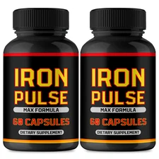 (2 Pack) Iron Pulse Male Energy Pills, IronPulse for Men Health Capsules