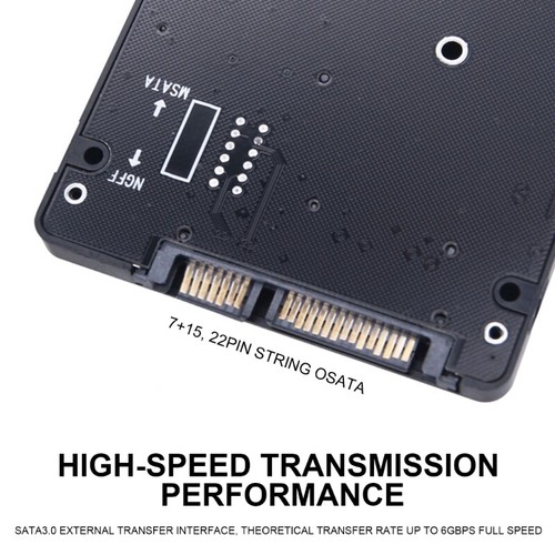 MSATA /M.2 To Solid Disk SATA3 Adapter Card for 2230/42/60/80 SSDs NGFF to SATA3 - Afbeelding 7 van 10