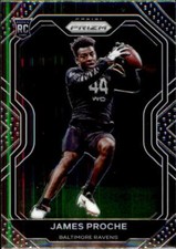 2020 Panini Prizm #382 James Proche Baltimore Ravens Rookie