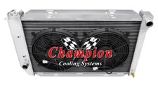 Sr Champion 2 Row Radiator W 2 12 Fans For 1969 - 1971 Ford Ltd V8 Engine