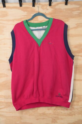 Vintage Greg Norman x Reebok Lions Paw Links RARE!! Fleece Sweater Vest Mens L - Picture 4 of 12
