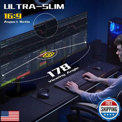 XGaming 25 Inch Monitor, FHD 1080P 100Hz Ultra Thin Frameless Computer Displa - Picture 4 of 5