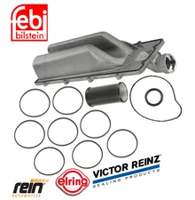 Coolant Valley Pan Return Pipe Intake & Water Pump Gaskets OES for BMW V8 4.8i