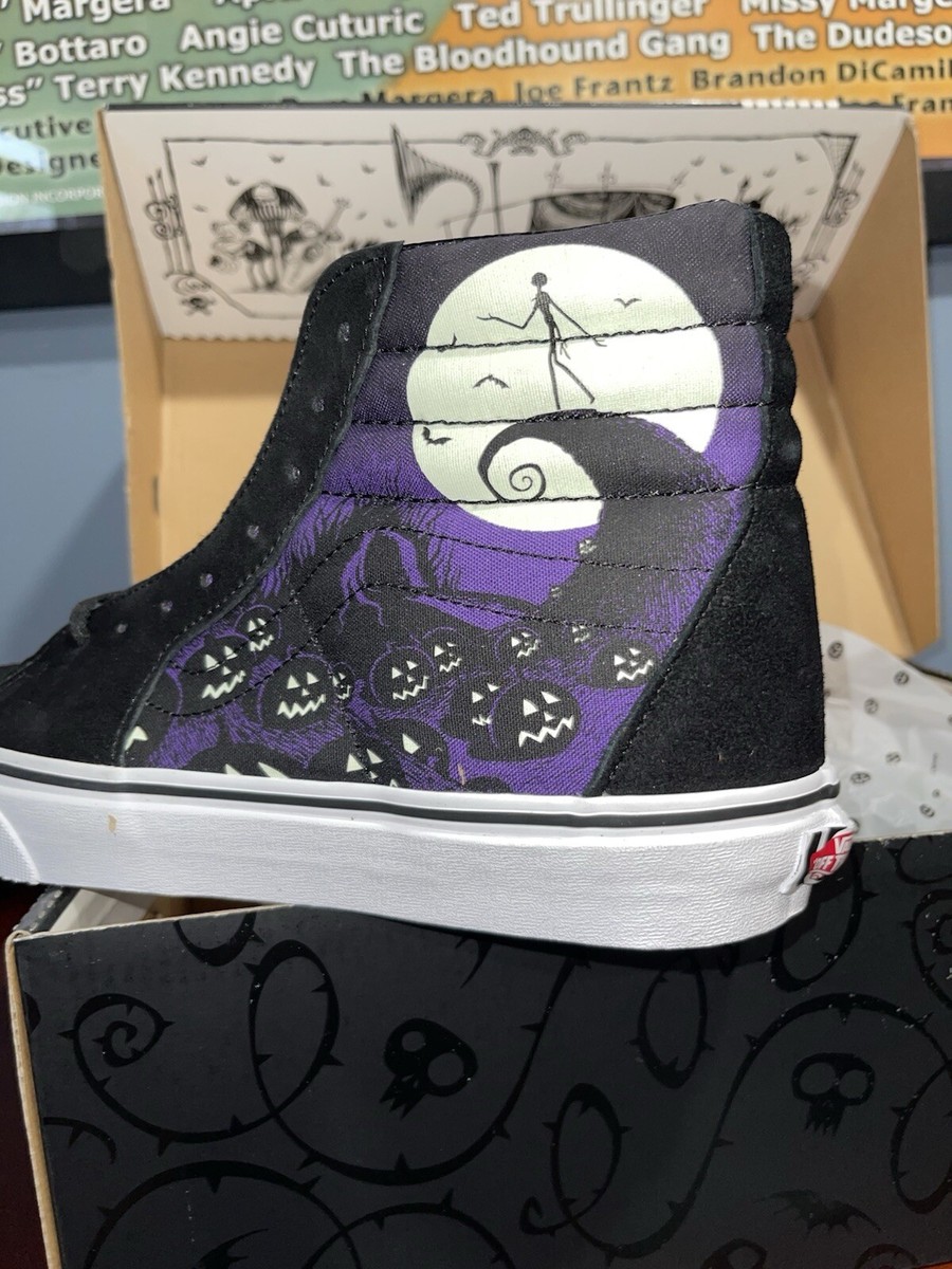 Vans Men\'s Size 10 Nightmare Before Christmas Sk8 High Shoes Jack Skellington VANS x The Nightmare Before Christmas Sk8-Hi Shoes Jack main image 3