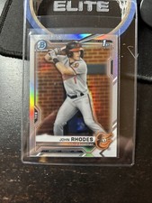 2021 Bowman Draft Chrome John Rhodes 1st Bowman REFRACTOR - BDC-80 H