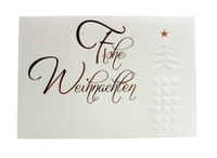 GepräGte Weihnachtskarte Frohe Weihnachten Karte GlüCkwunschkarte GrußKarte