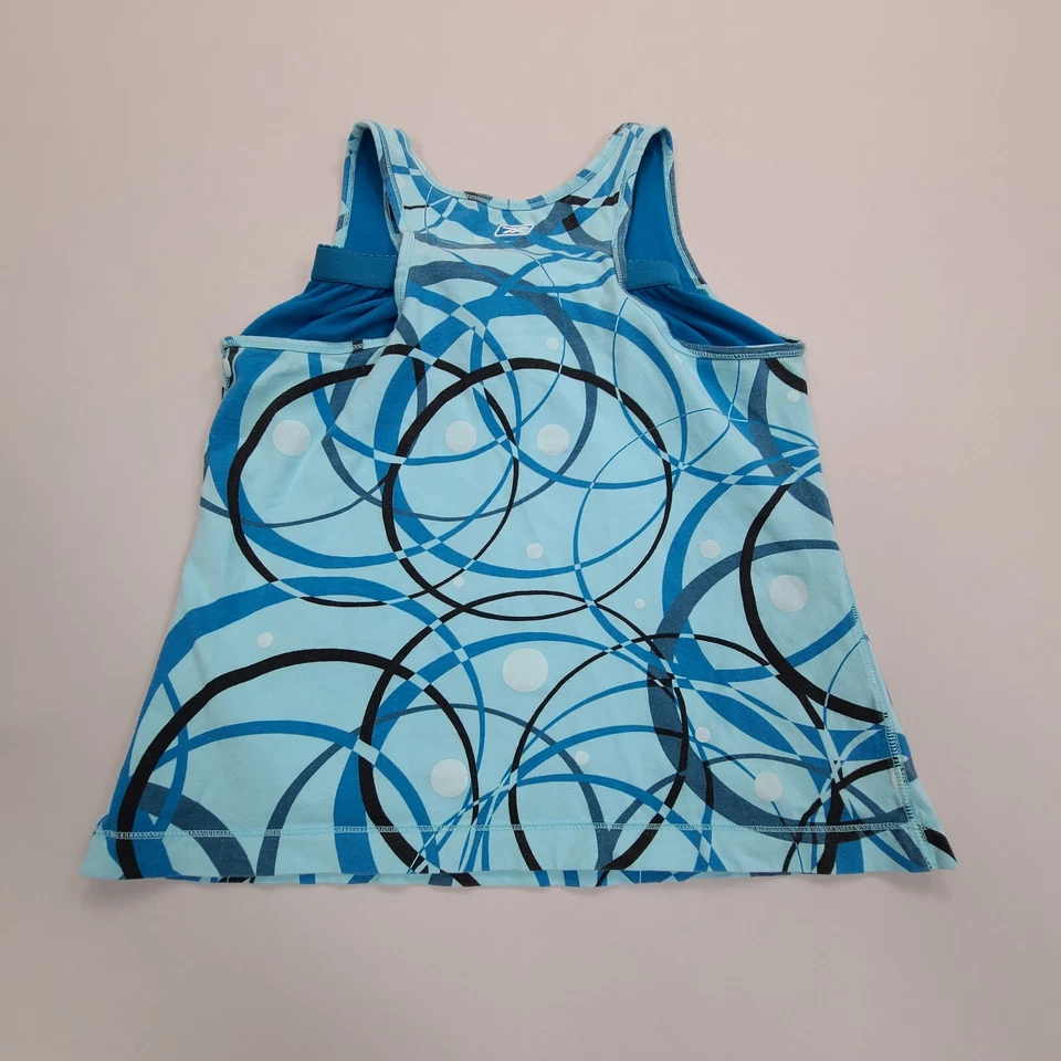 Camisa Reebok Niñas Mediana Azul Camiseta sin Mangas Correr Informal Cómoda Jóvenes Niños Foto 2 de 4