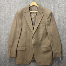 Lands End Sport Coat Men's Sz 42 L Tan Corduroy Blazer Jacket 2 Button NEW
