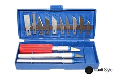 17 pc Exacto Knife Set Hobby Knife Model Crafts Woodworking Carving Scrapbook