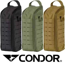Tactical Laser Cut MOLLE Modular Padded Field Pouch Water Bottle, Condor 191215
