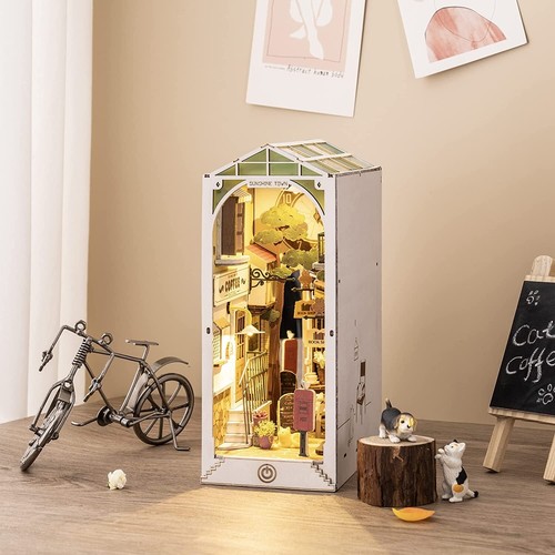 Rolife LED Light DIY Book Nook Kit 3D Wooden Puzzle Bookshelf Insert Home Decor - Picture 6 of 12