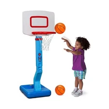 Toddler Basketball Hoop Indoor Mini Adjustable Poolside Basketball Goals with...