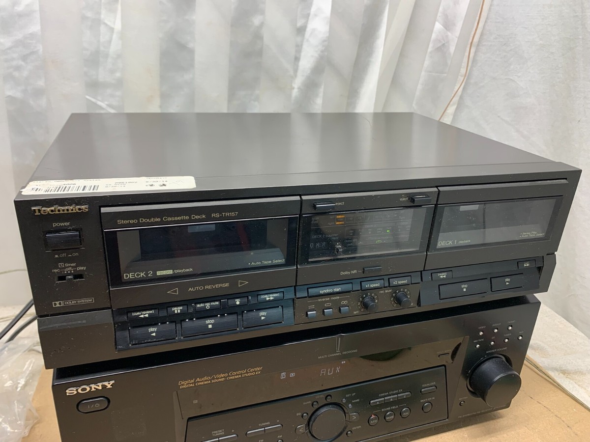 Technics RS-TR157 Vintage Dual Cassette Tape Deck Player Recorder