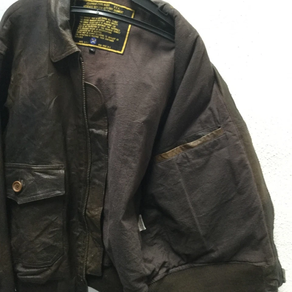 Vintage Bayleaf Co Flight Garments Leather Jacket - Image 4 of 4