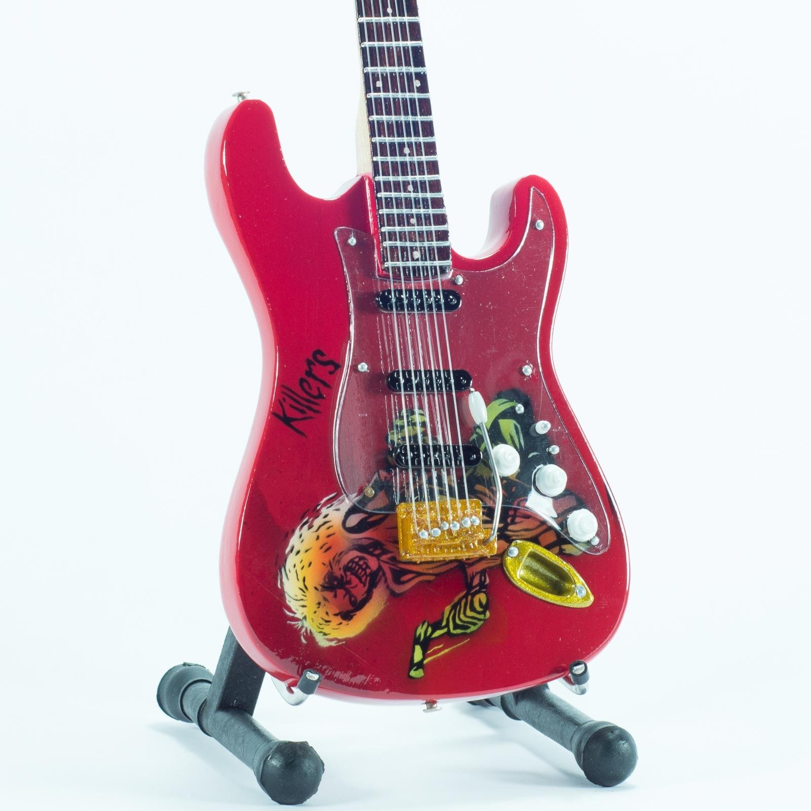 Коллекция мини-гитар из натурального дерева - Iron Maiden - Tribute - Eddie